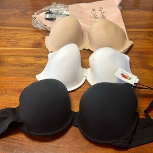 Women's Fruit Of The Loom FT797 Lightly Lined T-Shirt Bra - 3 Pack 36DDD